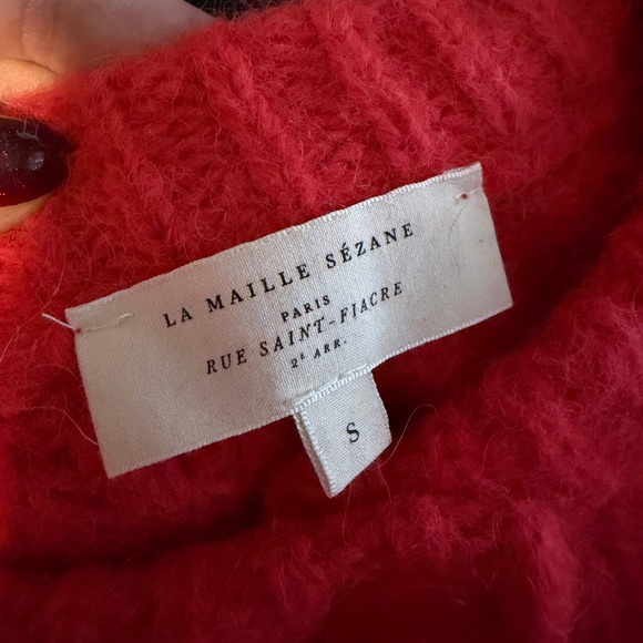Sezane Emile Cardigan Red - Size S - Picture 4 of 7